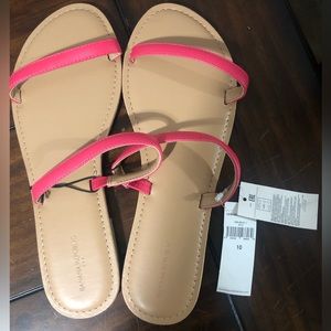 NWT Banana Republic Women’s Thin Strapped Pink Sandals in size 10